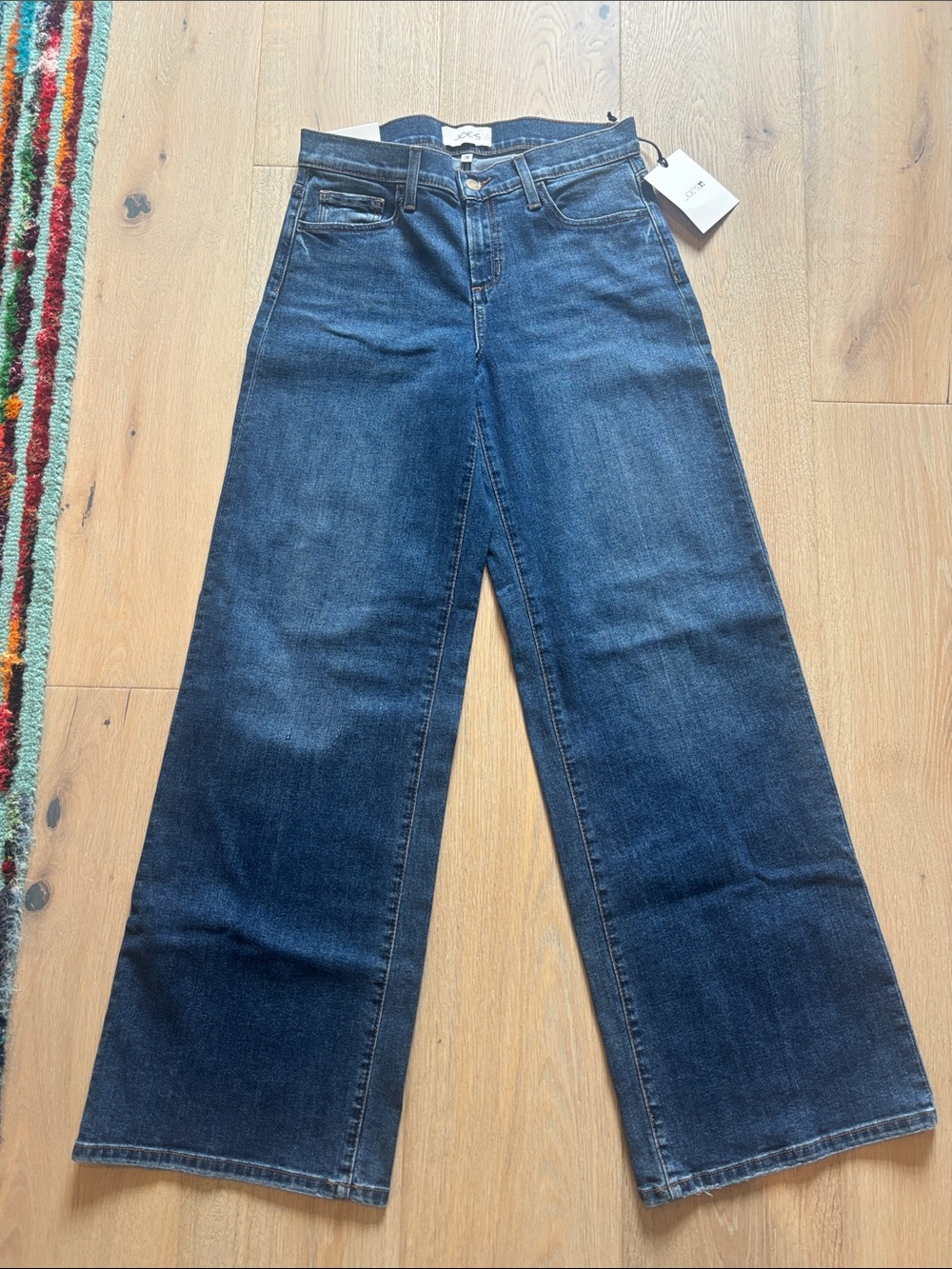 Joe's Jeans Wide Leg Dark Blue Denim